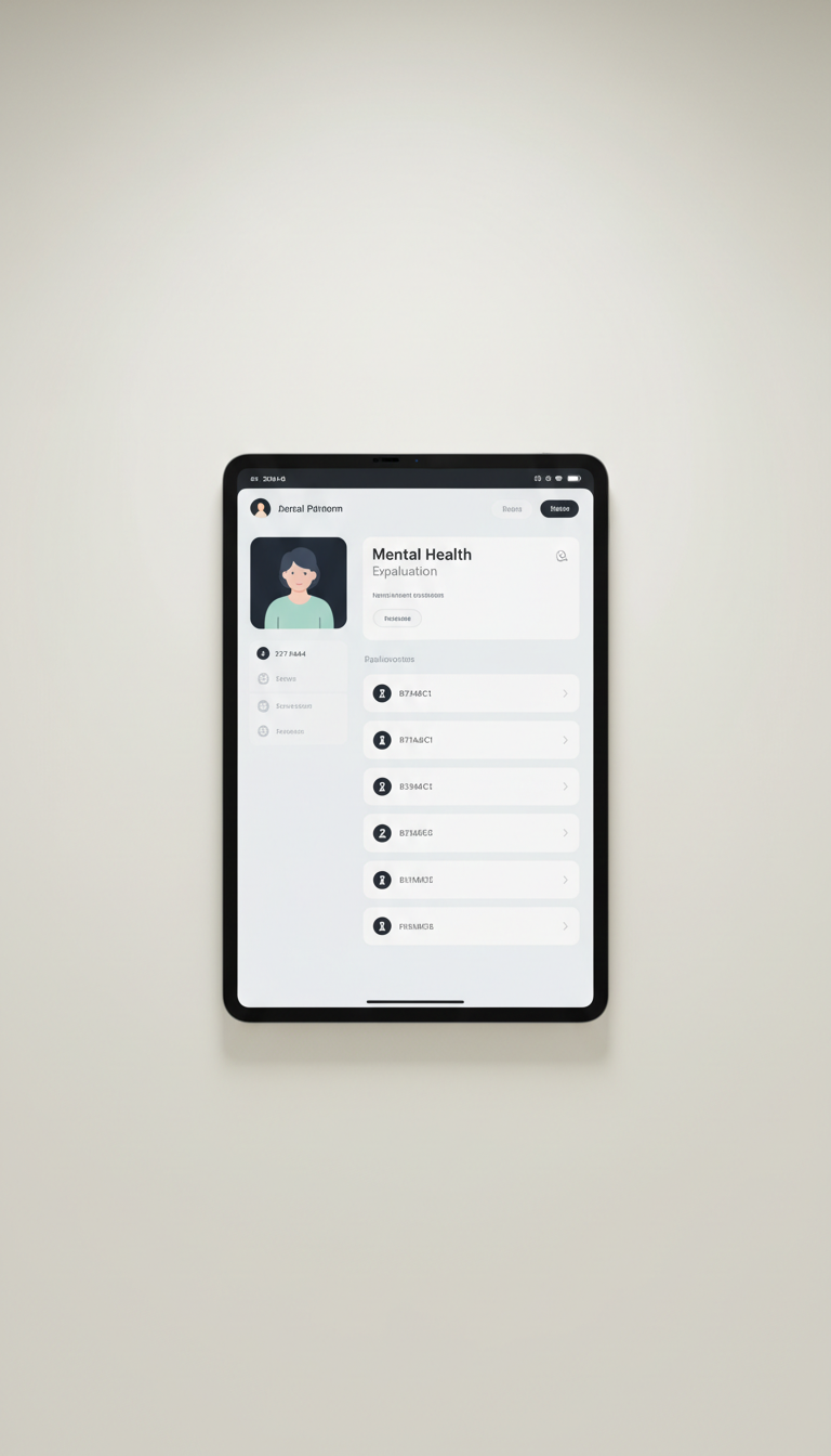 Tablet Mental Health Evaluation