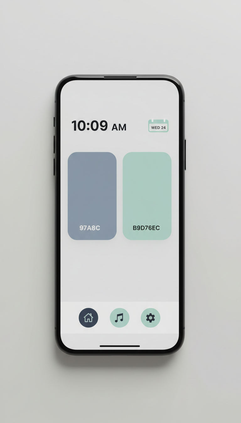 Minimalist Mobile Dashboard View